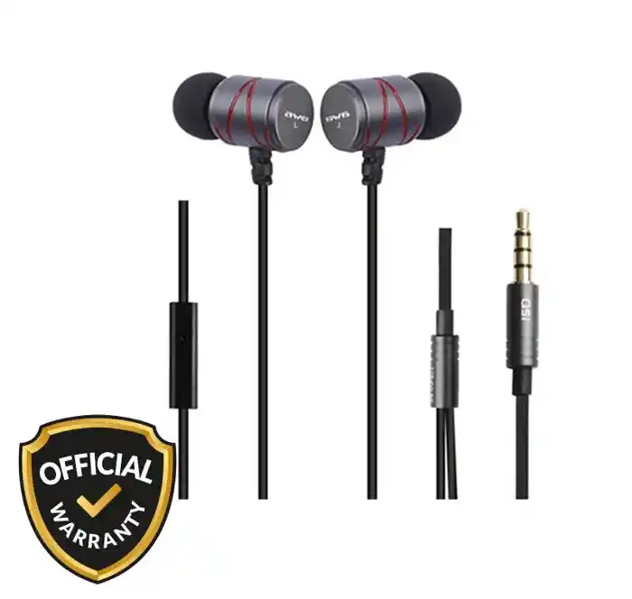 Awei Q5i Ear-Earphone Earbuds With Microphone Noise Cancelling for Android IOS